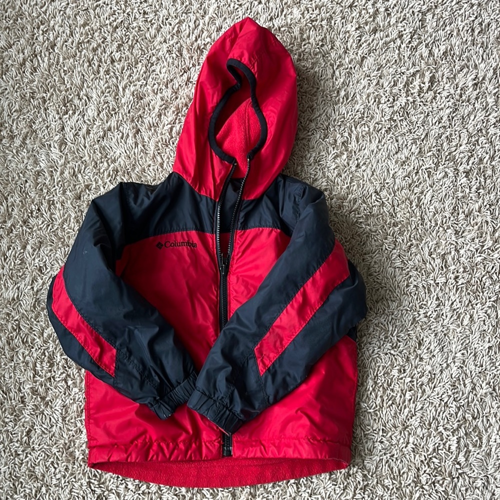 Kids reversible Columbia size 6/7 fleece jacket